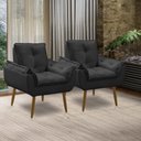 Ver imagem 2 de Kit 2 Poltronas Decorativas Opala Recepção Luxo Confortável