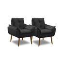 Ver imagem 3 de Kit 2 Poltronas Decorativas Opala Recepção Luxo Confortável
