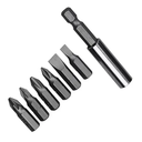 Ver imagem 1 de Jogo de Bits 7 Peças com Adaptador Magnético Fertak Parafusadeira