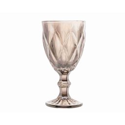 Conjunto 6 Taças Vidro P/ Água 325 Ml Cinza Metalizado Lyor 7626 - 2