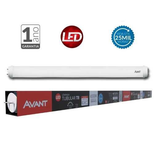 Kit 3 Lampadas Led Tubular 9w 60cm T8 Branco Frio 6500k Avant - 2