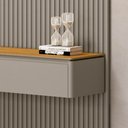 Ver imagem 3 de Painel Ripado Modular 141 X 250cm com Nicho e Prateleira Curva 1.4 Linea Brasil
