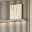 Ver imagem 4 de Painel Ripado Modular 141 X 250cm com Nicho e Prateleira Curva 1.4 Linea Brasil