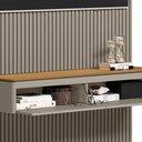 Ver imagem 5 de Painel Ripado Modular 141 X 250cm com Nicho e Prateleira Curva 1.4 Linea Brasil