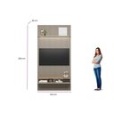 Ver imagem 2 de Painel Ripado Modular 141 X 250cm com Nicho e Prateleira Curva 1.4 Linea Brasil