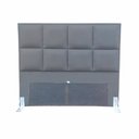 Ver imagem 1 de Cabeceira Decor Milão Cama Box Queen 1,60 M Suede Cinza