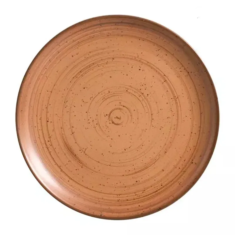 Jogo de Pratos Raso Coup Terracota Orgânica 30cm - Alleanza - 6 Pratos