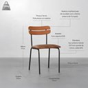 Ver imagem 5 de Conjunto Mesa Jantar Square Laminada Redonda Natural - 1,08m + 4 Cadeiras Ribs Sarja - Verde Oliva a