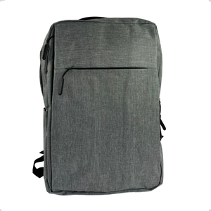 Mochila Executiva Básica Slim Notebook Moderna com Usb Cinza