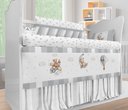 Ver imagem 3 de Kit de Berço Enxoval de Bebê Ursinho Nuvens Cinza