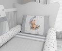 Ver imagem 4 de Kit de Berço Enxoval de Bebê Ursinho Nuvens Cinza
