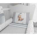Ver imagem 4 de Kit de Berço Enxoval de Bebê Ursinho Nuvens Cinza