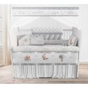 Ver imagem 2 de Kit de Berço Enxoval de Bebê Ursinho Nuvens Cinza