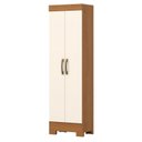 Ver imagem 4 de Guarda Roupa Casal 04 Portas 04 Gavetas B383 com Armário Multiuso 2 Portas 3 Prateleiras Cinamomo
