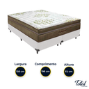 Ver imagem 3 de Cama Box Bipartido Queen Branco e Colchão Gold Ultragel Molas Ensacadas Ortobom