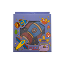 Ver imagem 3 de Kit Pintura Diamante Diy 5d Infantil com Moldura Porta Retrato Azul Escuro