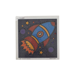 Kit Pintura Diamante Diy 5d Infantil com Moldura Porta Retrato Azul Escuro - 1