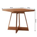 Ver imagem 4 de Sala de Jantar Carraro Mesa Quadrada Átria 4 Cadeiras Neo