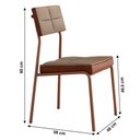 Ver imagem 5 de Sala de Jantar Carraro Mesa Quadrada Átria 4 Cadeiras Neo