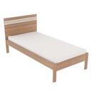 Ver imagem 4 de Cama de Solteiro Madeira CM8010 Amêndoa/Branco - Tecno Mobili