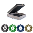 Ver imagem 6 de Cama Box Casal com Baú 138x188 com Colchão Adapto Ecoflex Molas Ensacadas Suede