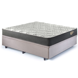 Cama Box Casal com Baú 138x188 com Colchão Adapto Ecoflex Molas Ensacadas Suede - 9