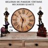 Relógio de Parede Retrô 60cm Relógio de Parede Antigo Grande - 6