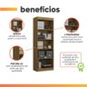 Estante Livreiro Multiuso 4 Prateleiras 1,71m Office Jequitibá J&a - 4