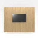Ver imagem 5 de Conjunto Sala de Reunião Mesa 3,20m Painel P/ Tv Mac Br F5 Cor:macadâmia com Branco