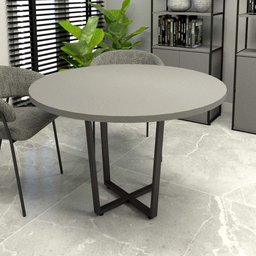 Mesa de Reunião Industrial Cs Pre 110cm Pés em Metal F5  - 1