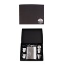 Ver imagem 5 de Kit Cantil de Bolso Inox Copos Funil Portátil Premium 6 Pçs