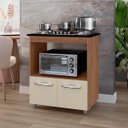 Ver imagem 1 de Balcão Cali para Cooktop 4 Bocas 2 Portas Cozinha Mb1 75cm