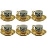 Jogo de Xicara para Café e Chá - 12 Peças - 1