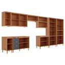 Ver imagem 4 de Kit Modulado 9 Peças Elena CZ541 Cinamomo/Platina MGM