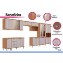 Ver imagem 5 de Kit Modulado 9 Peças Elena CZ541 Cinamomo/Platina MGM
