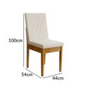 Ver imagem 4 de Mesa de Jantar com Kit 6 Cadeiras Madeira Maciça Siera/Dakota Cerejeira Nevoa