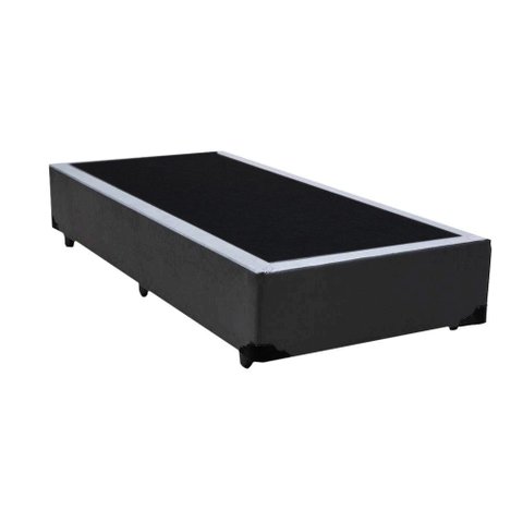 Base Box Solteirão King Linhão Cinza
