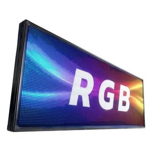 Painel Led P5 Duplo Lado 100x20 Imagem e Vídeo Externo Wi-fi
