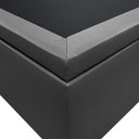 Ver imagem 5 de Base Box Baú para Cama Viúva 128x188cm Liz S05 Sintético Cinza - Mpozenato