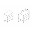 Ver imagem 3 de Cômoda Infantil Rt 3018 C/ 3 Gavetas Rustico - Movelbento