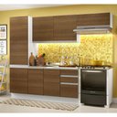 Ver imagem 1 de Armário de Cozinha Completa 100% MDF 260cm Branco/Rustic Acordes Madesa XA02