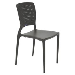 Cadeira Plastica Monobloco Safira Marron - 2