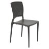 Cadeira Plastica Monobloco Safira Marron - 2