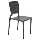 Ver imagem 2 de Cadeira Plastica Monobloco Safira Marron