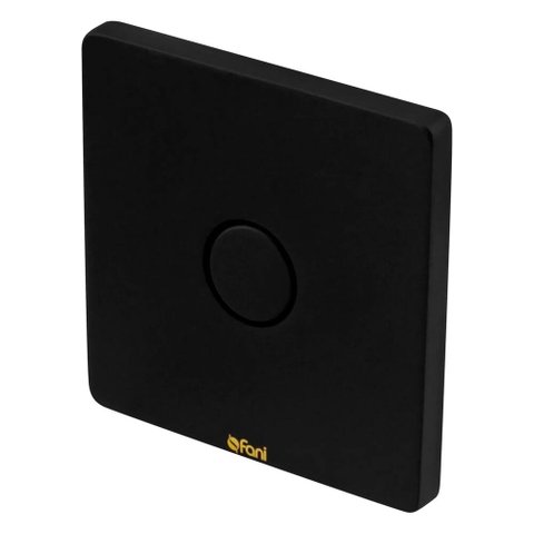 Acabamento Fani P/ Valvula de Descarga Preto Fosco 590 Bk