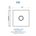 Ver imagem 2 de Acabamento Fani P/ Valvula de Descarga Preto Fosco 590 Bk