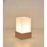 Abajur/luminária Mesa Box Mdf Louro Freijo Difusor Acrílico.:louro Freijó - 2