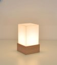 Ver imagem 2 de Abajur/luminária Mesa Box Mdf Louro Freijo Difusor Acrílico.:louro Freijó