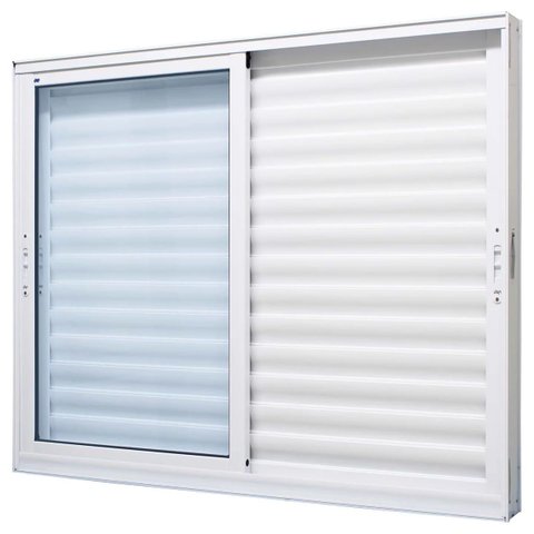 Janela Veneziana Perfecta 3 Folhas 120x100cm Branca - 1018-73 - Jap