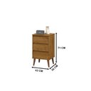 Ver imagem 4 de Mesa de Cabeceira Retro Wood Freijó– Ej Móveis